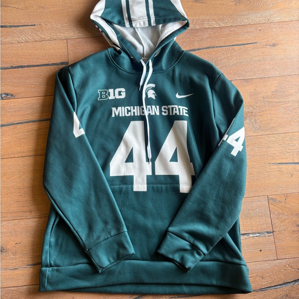 Nike Michigan State Coyne Dark Green Hoodie